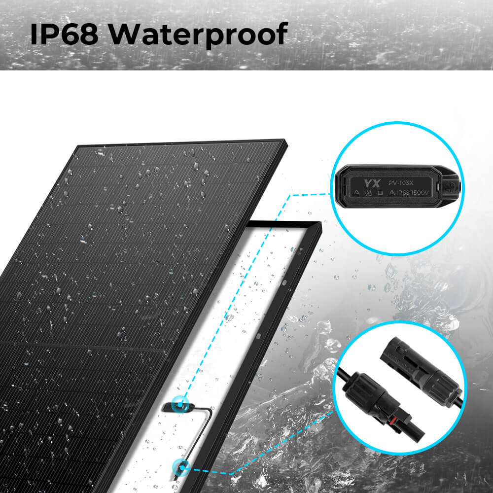 440W Mono Black PERC Solar Panel UL61730 CEC Listed