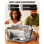 BougeRV Charcoal Electric BBQ Grill Rotisserie Kit