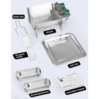 BougeRV Charcoal Electric BBQ Grill Rotisserie Kit