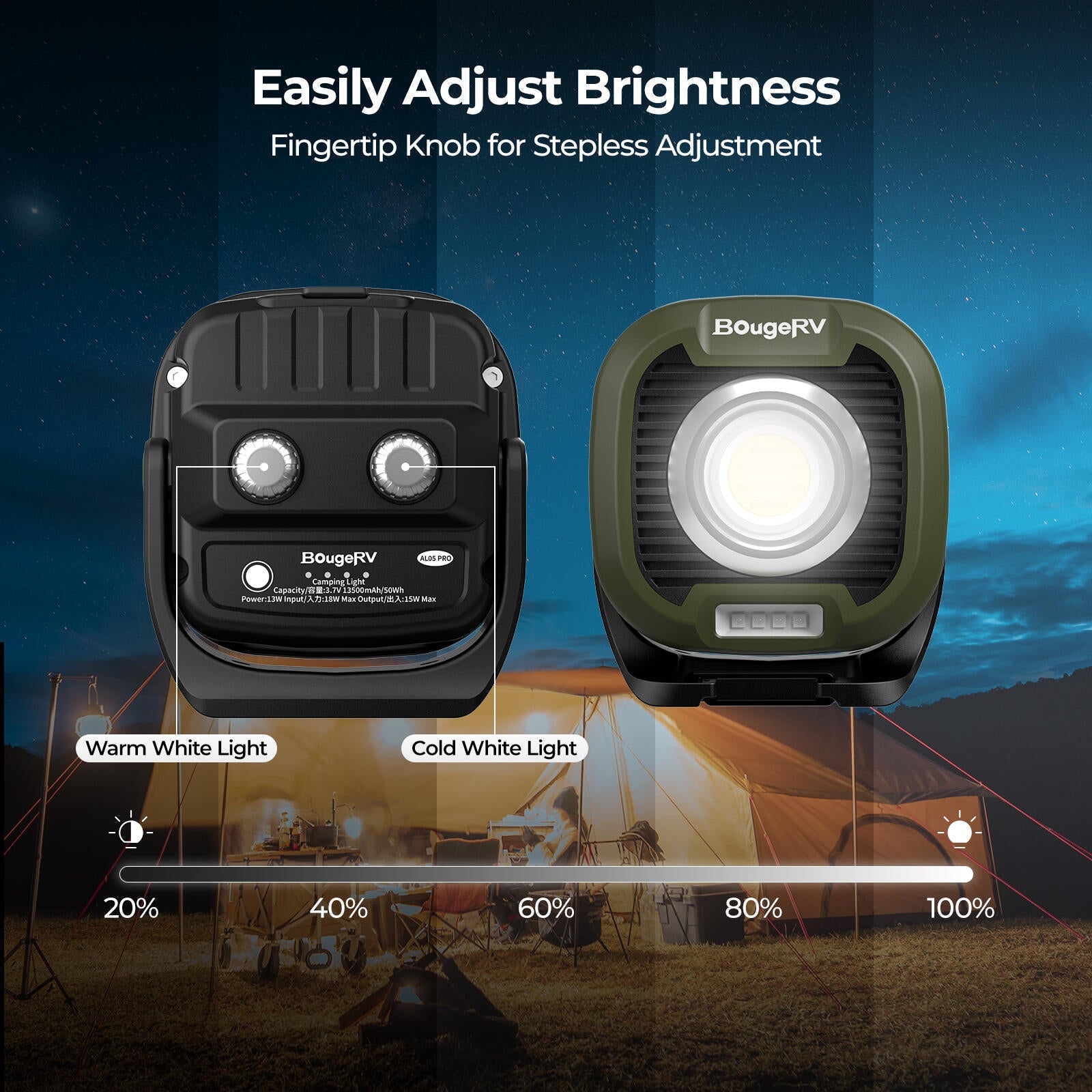BougeRV AL05 PRO Multifunctional Area Light Waterproof Camping Light